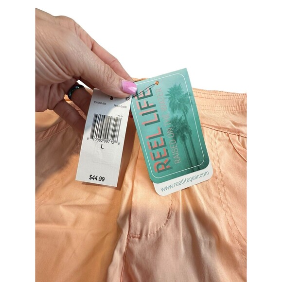 NWT Reel‎ Life Shorts Women’s Size Large Peach Quartz Lightweight Board #GH7-5 - Picture 2 of 10